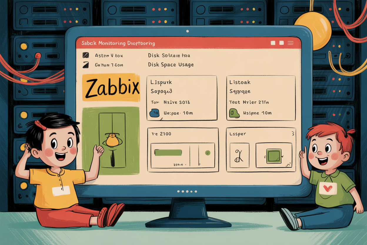Мониторинг дискового пространства в Zabbix